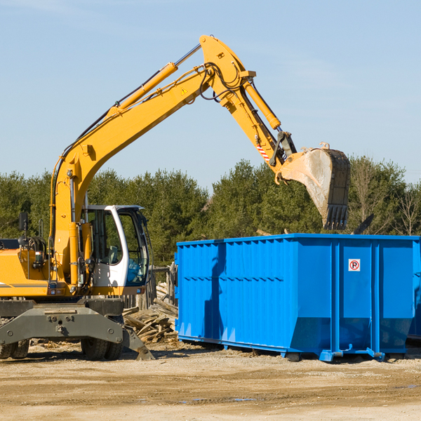 are there any restrictions on where a residential dumpster can be placed in Holbrook ID